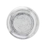 צלחות מטאור כסף לבן - קטן