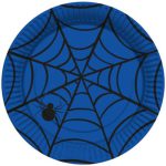 צלחות נייר גדולות ספיידרמן - כחול